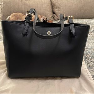 Tory Burch York Tote Navy Blue